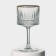 Elysia glass glasses set, 500 ml, 4 pcs, with a golden border