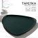 Ceramic non-standard ceramic form “dark green”, 28 x 22 cm, green color