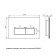Washing key IDDIS ON-X, 245x31x165 mm, universal, white marble, two-level