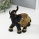 Polystone souvenir "Black Elephant in the Golden Rich Propon" MIX 22x10x18.8 cm