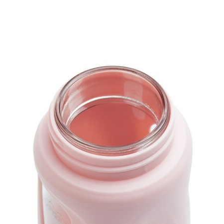 Water bottle, 400 ml, 19.5 x 7 x 5.2 cm, glass, pink-4