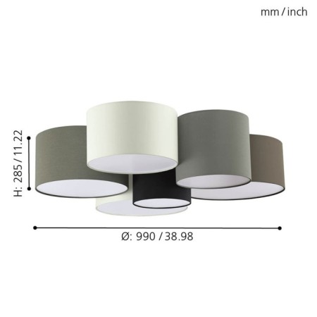 Pastore 6x40W E27 chandelier-4