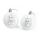 Christmas balls for coloring for the New Year "Kitty Marie". D = 5.5 cm, 2 pcs, paints, a set for creativity