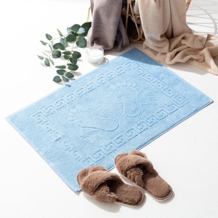Legwall towel jacquard legs 50x70cm, centered-blue, 700g/m, cotton 100%