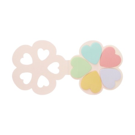 Block with a sticky edge, a set of 93 mm, notes 35 x 35 mm, figured, Devente Heart, 5 colors x 20 sheets, offset-2