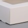 Box fold, pencil case, with a window, white, 27 x 12 x 5 cm
