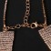 Choker "grace" of sparks is narrow, white color in gold, l = 31 cm