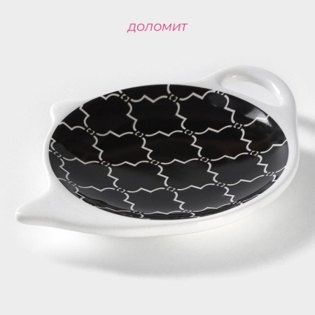 Standing for a tea bag of the Morocco Dailers, 11.5 × 9 × 1.5 cm, black color-1