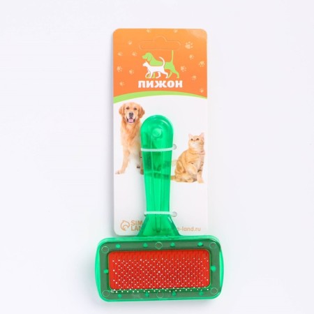 Pucupors "Simple" with a transparent handle, with drops, 9.5 x 13.8 cm, green-4