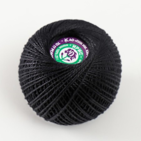 Knitting threads "Iris" 150m/25g 100% Merusirized cotton color 7214-1