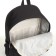 Youth backpack made of textiles, external pocket, black color