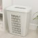 Besnaya basket with a lid "Moletta", 45 l, 43 × 32 × 48 cm, the color is light gray
