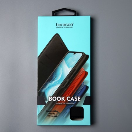 Borasco Book Case for Xiaomi Redmi Note 12 4G, black-8