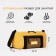 Sports bag with lightning, external pocket, yellow color