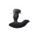 Livett Louis prostate stimulator with a rotating head, with a remote control, black, 13 cm