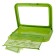 The toilet is multifunctional (under a diaper, with a removable grid), 49x36.5x4 cm, green
