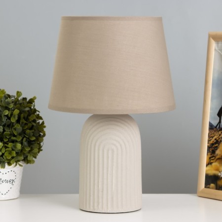 Dorothea table lamp E14 40W gray 22x22x35 cm Risalux