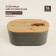 Metal breadstone with a bamboo lid SL Home “CACE”, 2 items: Bread 36 × 20 × 15.5 cm, knife length 28.3 cm