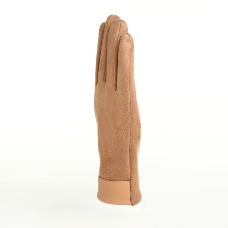 Gloves are female, dimensionless, without insulation, beige color-1