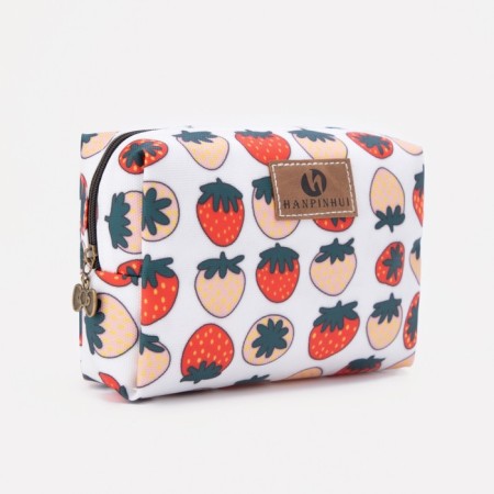 Cosmetic bag with lightning, white/multi -colored color