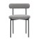 Loter chair, 510 × 510 × 770 mm, Builder, dark gray color