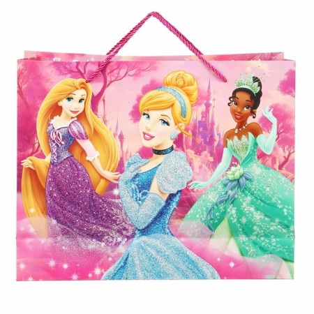 Gift Packet Laminated with sparkles, princesses, 40x31x11, 5 cm-3