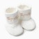 Baby booties, milk color, size 18 (6-12 month)