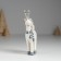 Polystone souvenir "Deer with silver horns, with white gifts on the back" 5.5x2x11.5 cm