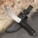 Caucasian knife "snake" with scabbard, steel - 65x13, handle - elastron
