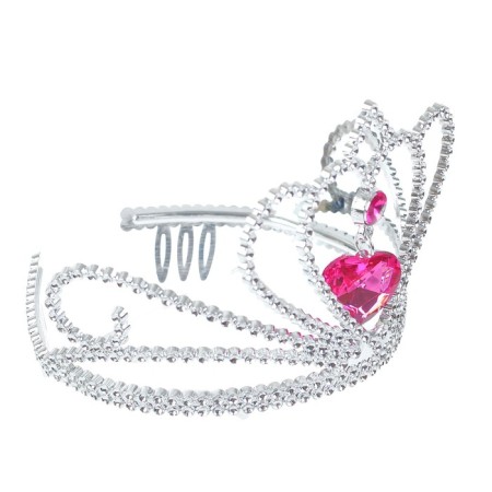 Crown "heart", with stones, MIX's colors-1