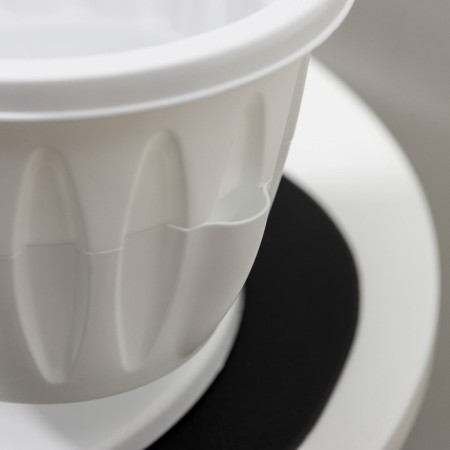Kashpo multi -tiered “cascade”, 3 pcs, 700 ml, white color-5
