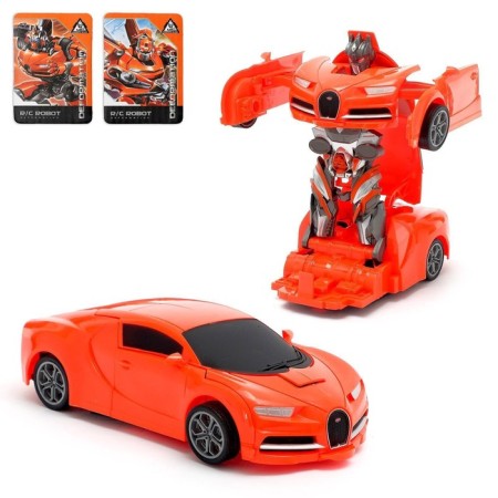 Robot Radio -controlled "Autobot", transforms, works from batteries, mix-3