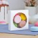 Gift box team with a window, white, 11.5 x 11.5 x 3 cm