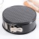 Baking form "German mini-kex", d = 18 cm, removable bottom, anti-stick coating, black