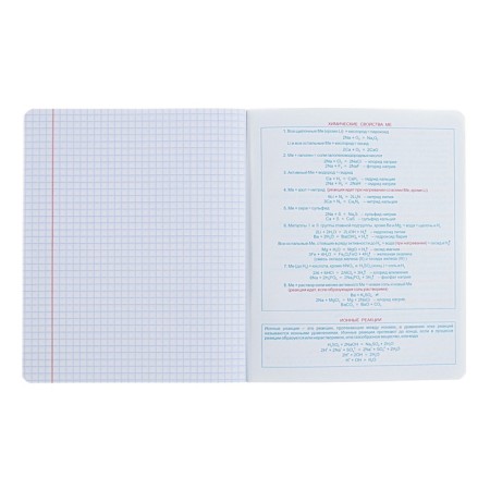 A notebook “Hipples”, 48 sheets in a cage, “Chemistry”, coated cardboard, matte lamination, Touch varnish, Offset block-5