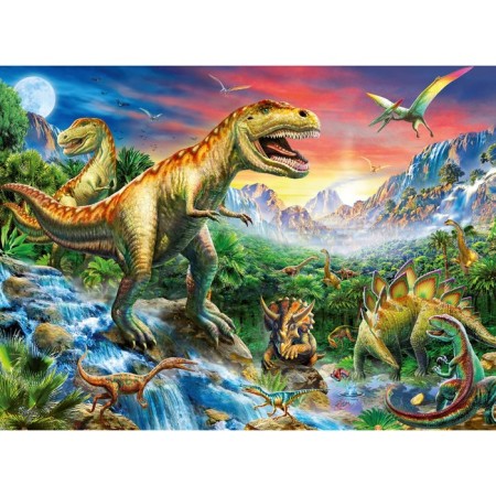 Ravensburger puzzle "At dinosaurs", 100 elements
