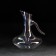 Glass decanter "Pino", 1.5 l, color pearl color