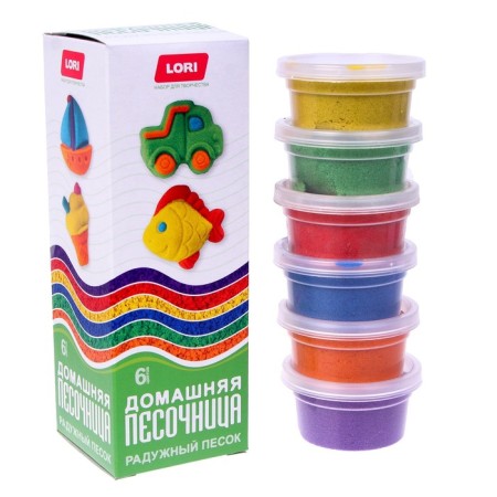 Rainbow sand, 6 colors of 80 g-1