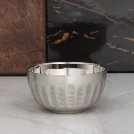 ARCH stainless steel bowl with double walls, 400 ml, 12 × 6 cm, 304 steel
