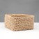 Storage basket, square, jute