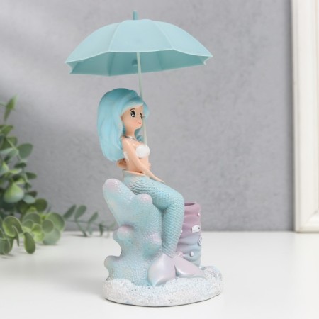 Souvenir Polystone stand "Little Mermaid under the umbrella" mix 20x10x10 cm-2