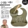 Set for feeding: bib, plate on a suction cup, spoon, m & b, green