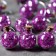 Garland “thread” 1.6 m with nozzles “purple balls”, ip20, silver thread, 15 LED, white glow, AAX2