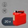 Kanistr Fuel and Manic Ground, 20 L, with a filling device, Mix cover