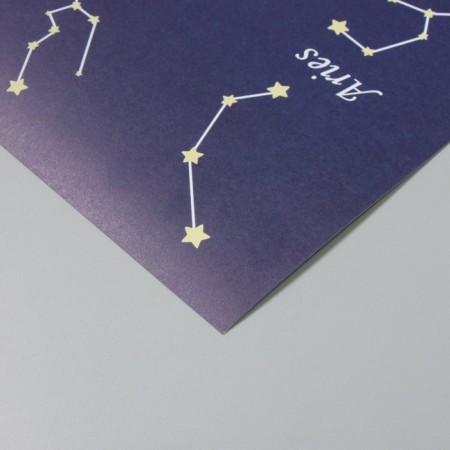 Constellation Scrapbooking Paper Density 180 grams set 5 pcs 30.5x32 cm-3