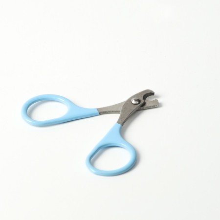 Coger scissors with rubberized handles, a hole of 6 mm, blue-1