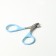 Coger scissors with rubberized handles, a hole of 6 mm, blue