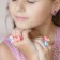 Clips children's "chosen" flowers shiny, color mix