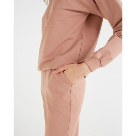 Women's costume (sweatshirt, trousers) minku: Casual Collection Sand color, size 48-7