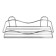 Milardo shelf, straight, steel wire